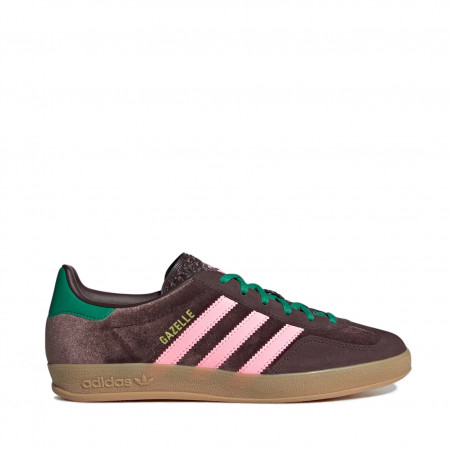GAZELLE INDOOR "Brown Velvet / Glow Pink"