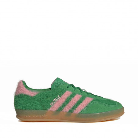 Gazelle Indoor «Furry»"Green / Glow Pink"